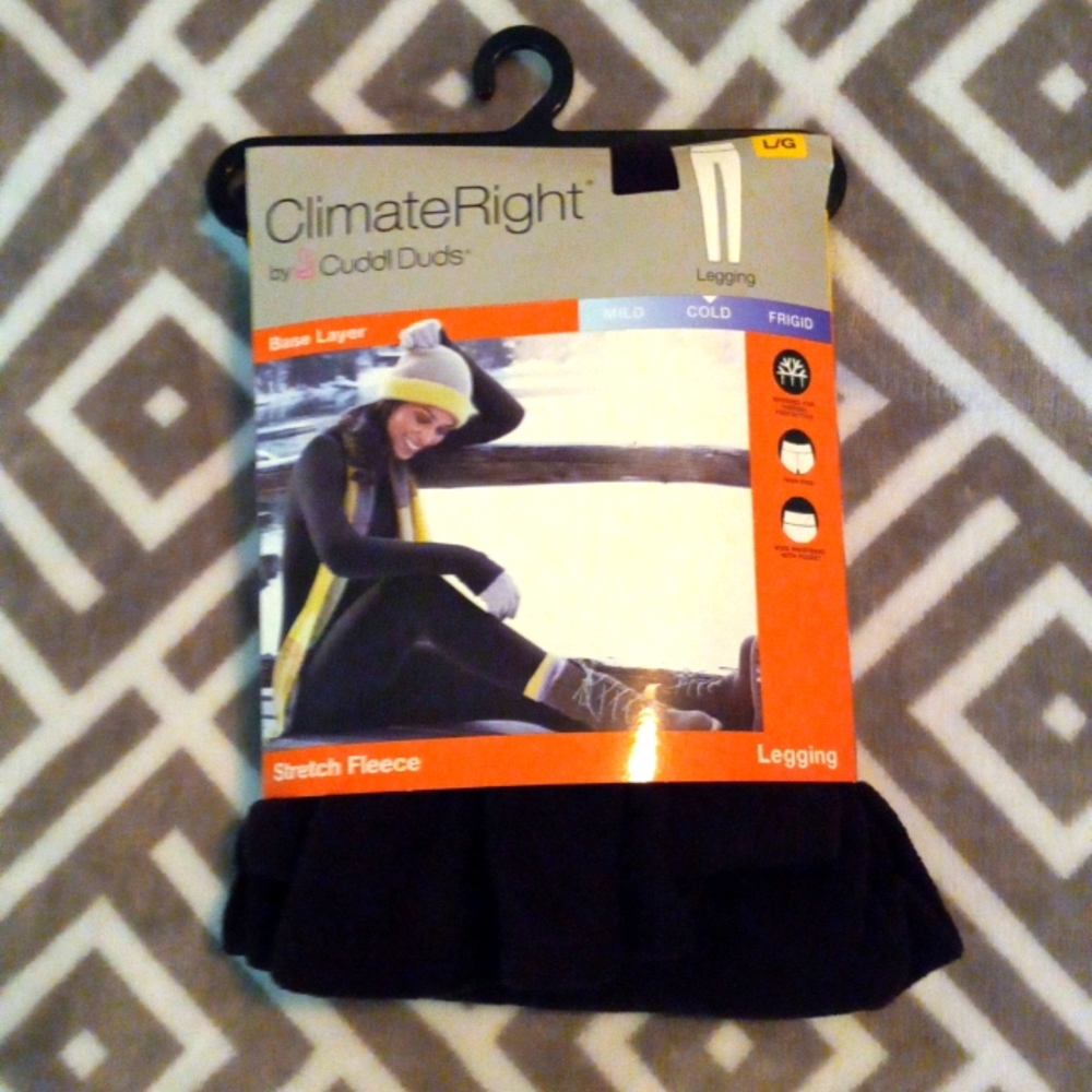 Brand new Cuddl Duds fleece leggings